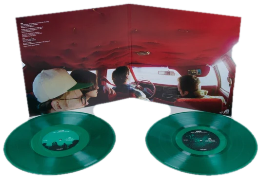 You'd Prefer an Astronaut open gatefold, with the records